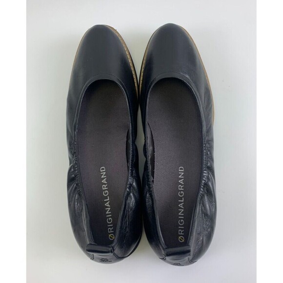 Cole Haan Originalgrand Ballet Flat Black Leather Flat Round Toe SlipOn Women 11 - Picture 6 of 10